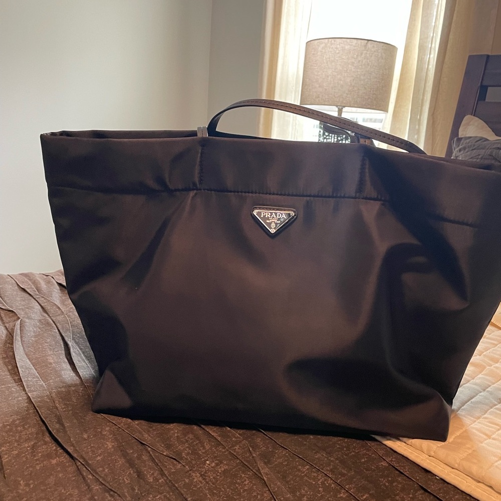 Large designer canvas bag.
